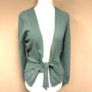 👠Nougat London tie front angora blend sweater Sz 2